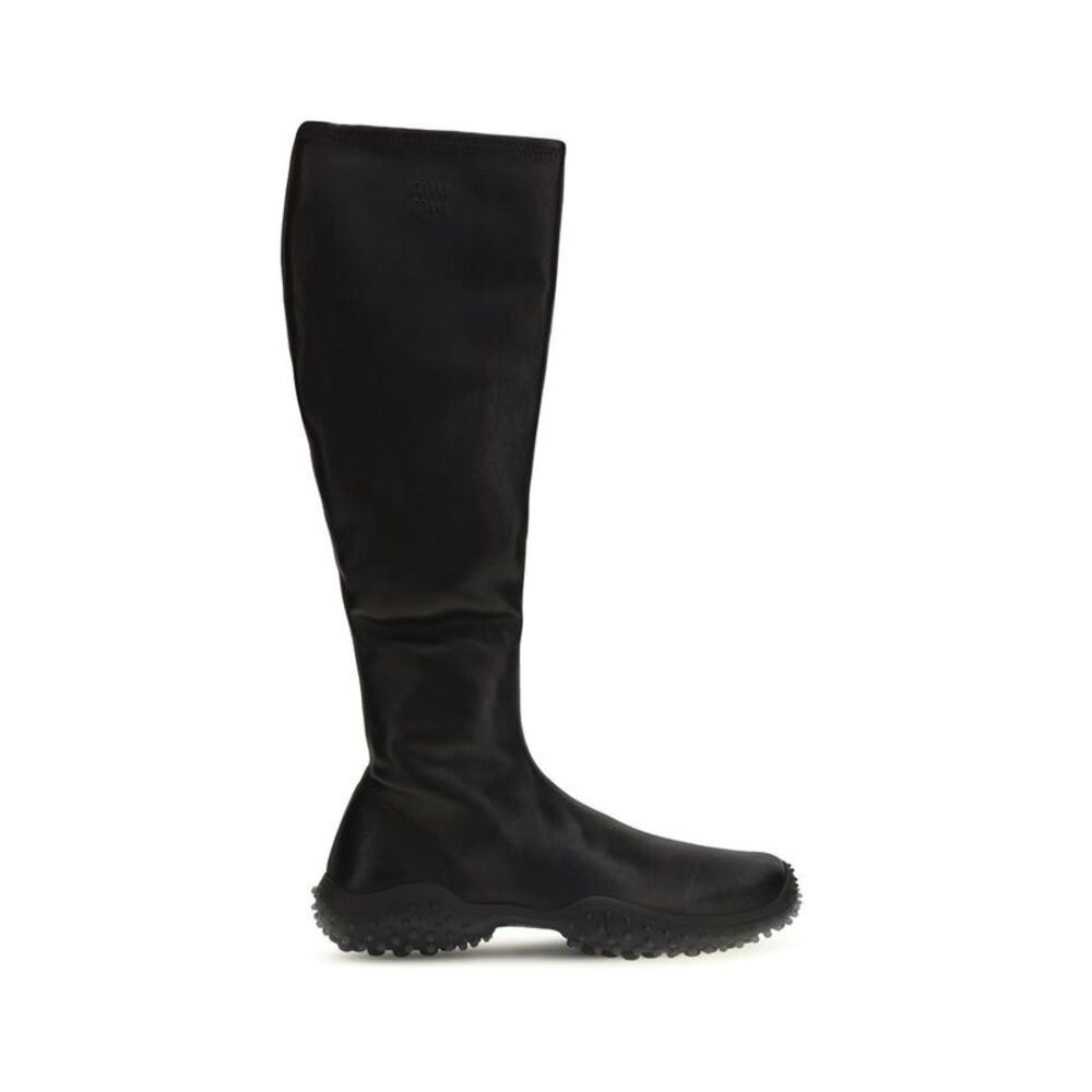 Miu Miu Black Lamb Ovis Aries Ankle Women's Boots